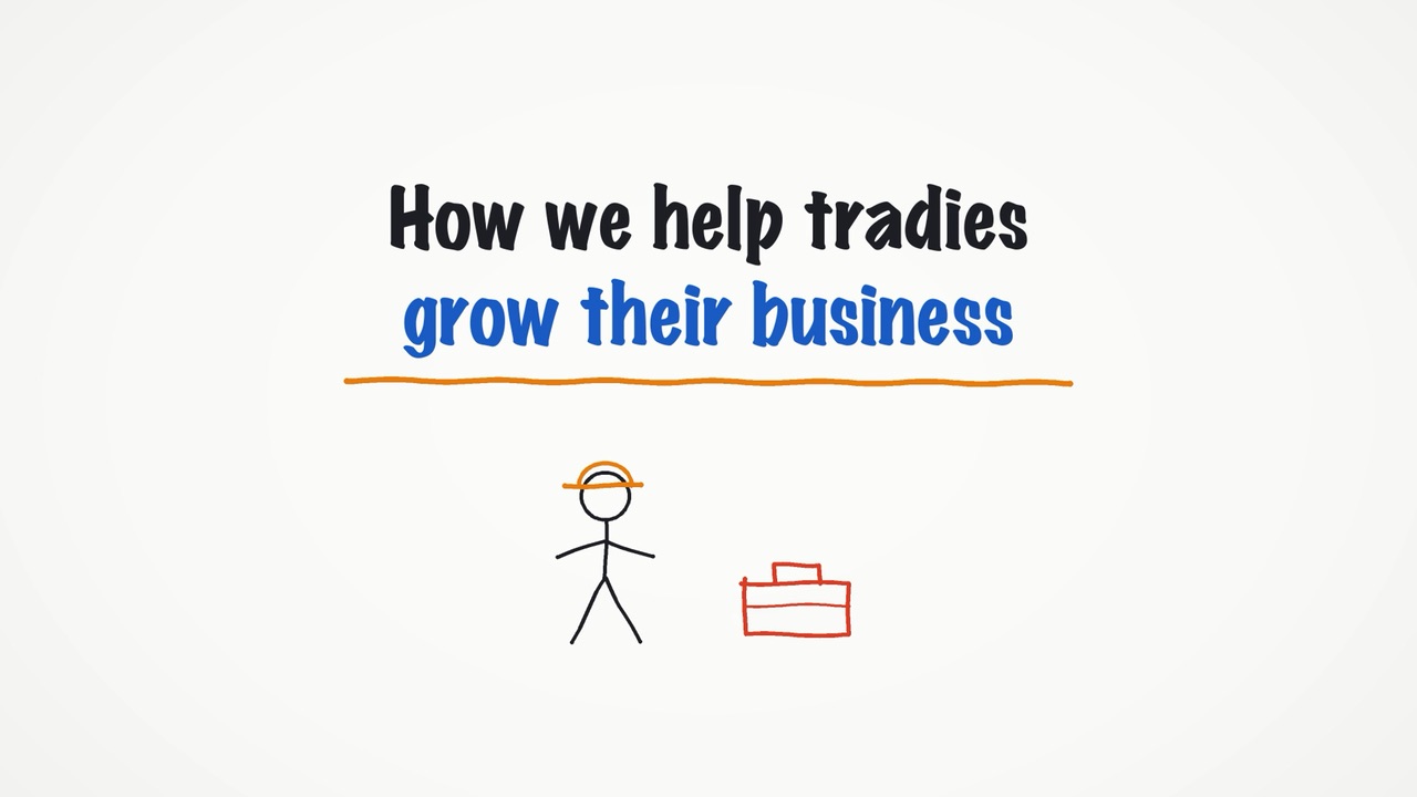 How we help tradies grow their business video title